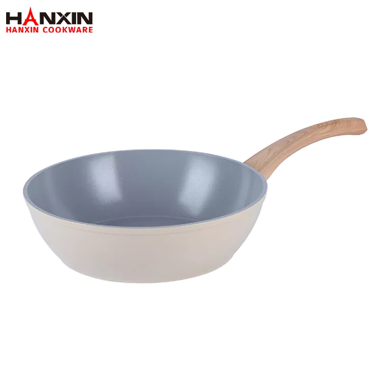 Tigaie adâncă din aluminiu, ceramică, cu inducție